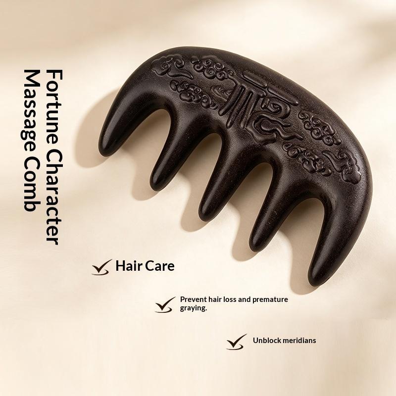 Herbal Wellness Massage - Natural Herbal Scalp Massage Comb Hair