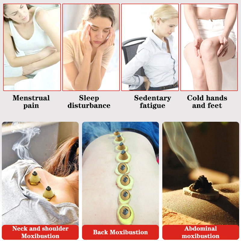 Conical Moxa Stick Set for Abd - đánh giá và giá Herbal Wellness Massage